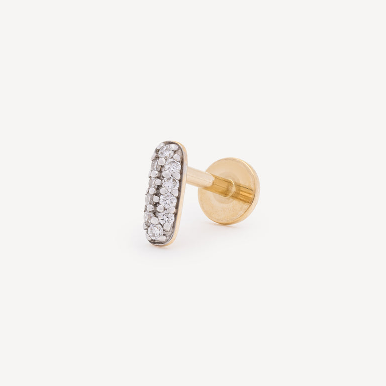Pop Gold and Diamond Earring