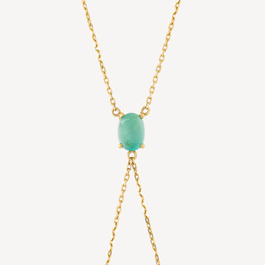 Marylin Handkiss Emerald Hand Bracelet