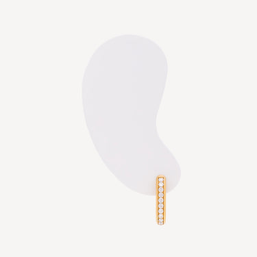 Hoop Rectangle Diamonds