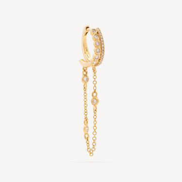 Diamond Rocker Drip Earring