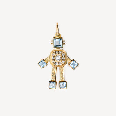 Van Heart Mini Gold and Diamond Pendant