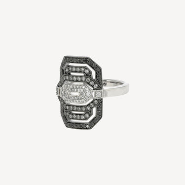 Ring Mini My Way Dégradé and Silver Black
