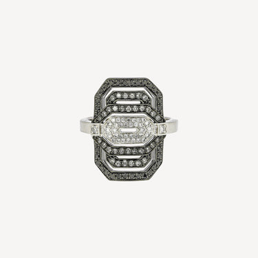 Ring Mini My Way Dégradé and Silver Black