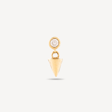 Spike Earring Diamond Yellow Gold