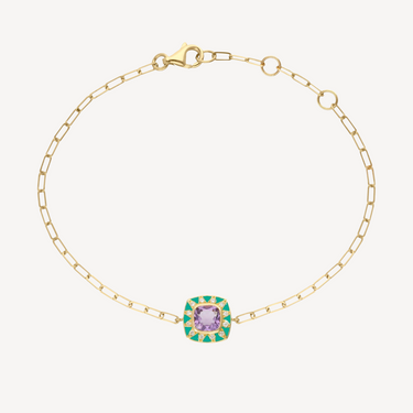 Stella Amethyst Violet and Diamonds Bracelet