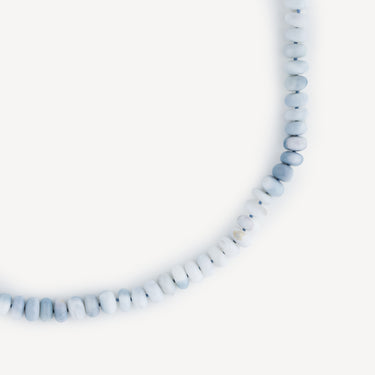 Blue And White Opal Necklace