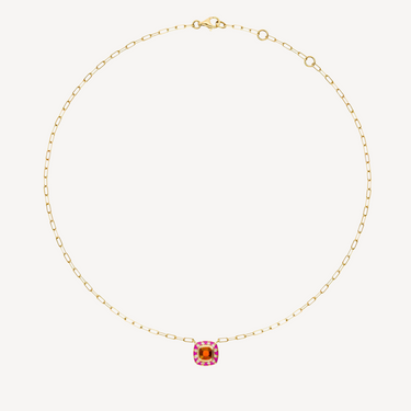 Stella Garnet and Diamond Necklace