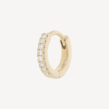 Piercing Hoop 6.5mm Rose Gold Demi Pavée