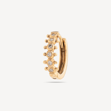 Hoop Mrs Darling Yellow Gold Diamonds