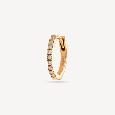 Hoop Rose Gold Full Pavé Diamants