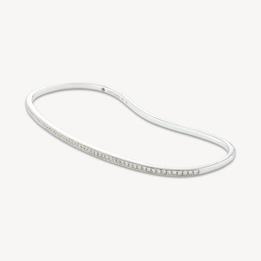 White Pavé de Diamants Hand Bracelet
