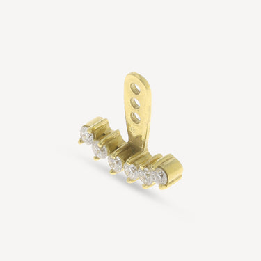 Earring 6 Yellow Gold Diamonds
