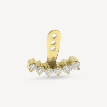 Earring 6 Yellow Gold Diamonds