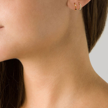 Hoop Mrs Darling Yellow Gold Diamonds