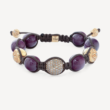 Ruby Burgundy and Gold bracelet