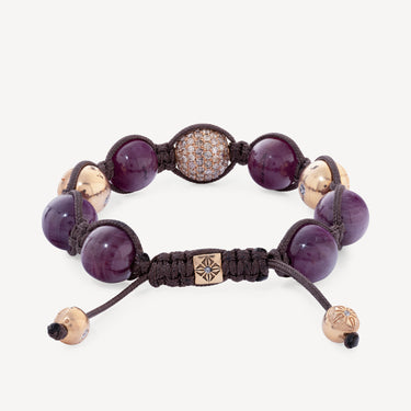 Ruby Burgundy and Gold bracelet