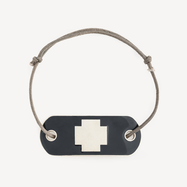 White Cross Bracelet