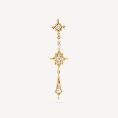 Earring Stella Yellow Gold Diamonds Small
