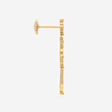 Earring Stella Yellow Gold Diamonds Small