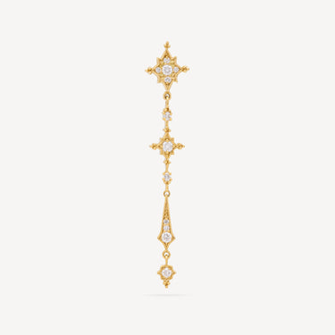Earring Stella Yellow Gold Diamonds Large