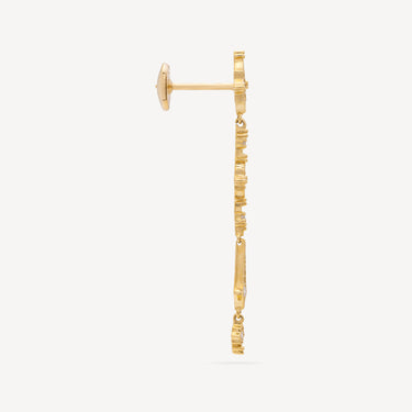 Earring Stella Yellow Gold Diamonds Large