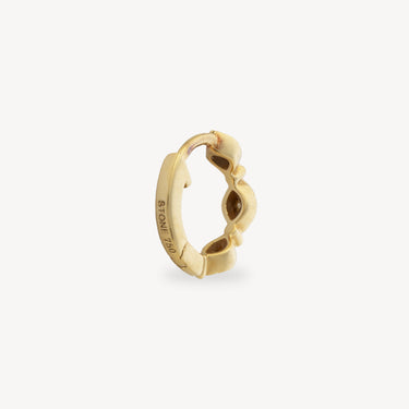 Mini Hoop Yellow gold and diamonds