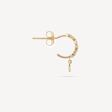 Large Diamonds and Dangling Eye Earring