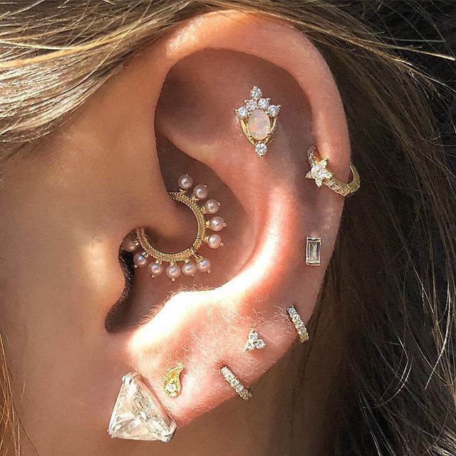 Boucle D’Oreille Diamond Trinity - Maria Tash - Boucles d’oreille pour femme - Mad Lords
