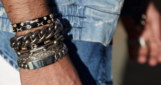 Stacking de bracelets pour hommes - assemblage par Mad Lords