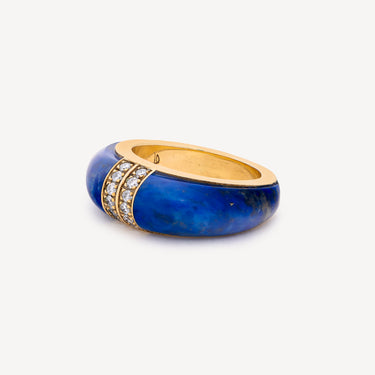 Bague Center Inlay Blue