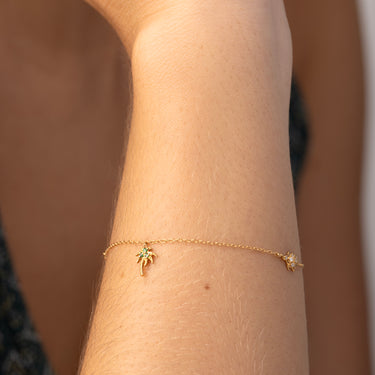 Bracelet Palmier et Tortue