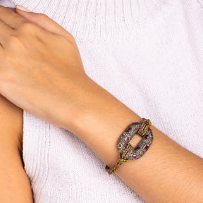 Rubin-Armband mit rundem Verschluss