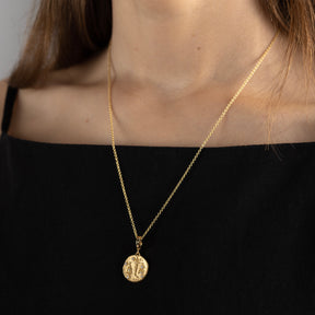 Of The Stars Libra Small Coin Necklace