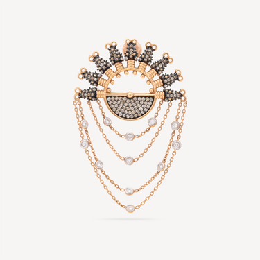 Boucle d'Oreille Solitaire Chaîne 9 Serpents