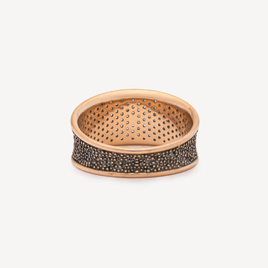 Bague Pavé Diamant Or Rose