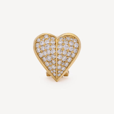 Boucle d'Oreille Hearts Full Pavé