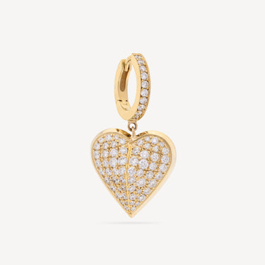 Boucle d'Oreille Pendante Hearts Full Pavé