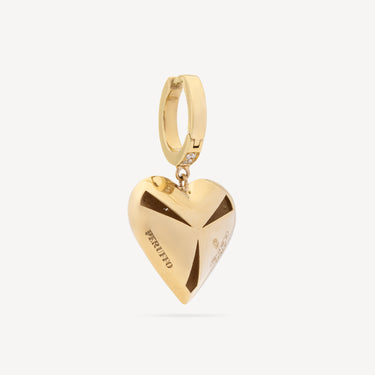 Boucle d'Oreille Pendante Hearts Full Pavé