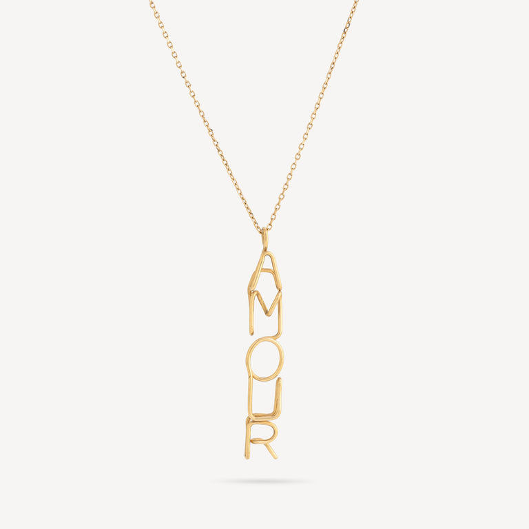 Collier Amour Or Jaune