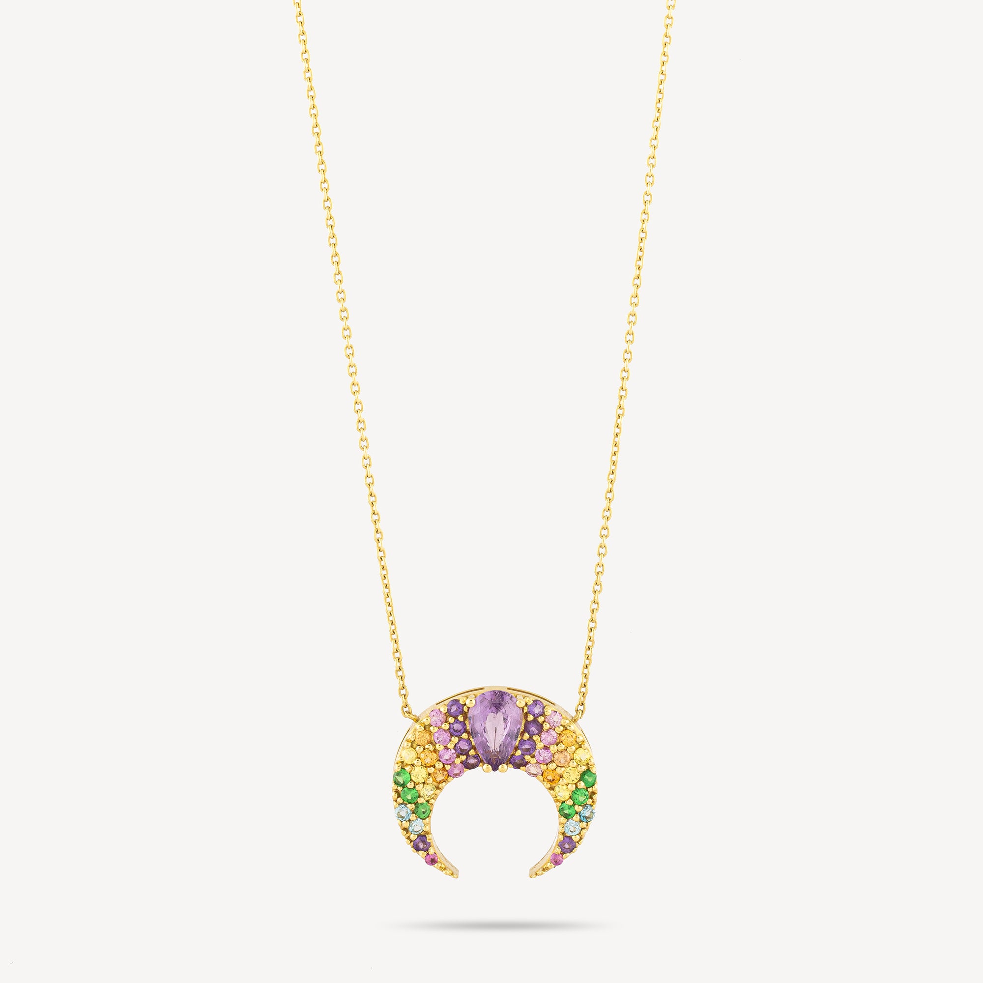 Purple Moon Sapphires Necklace