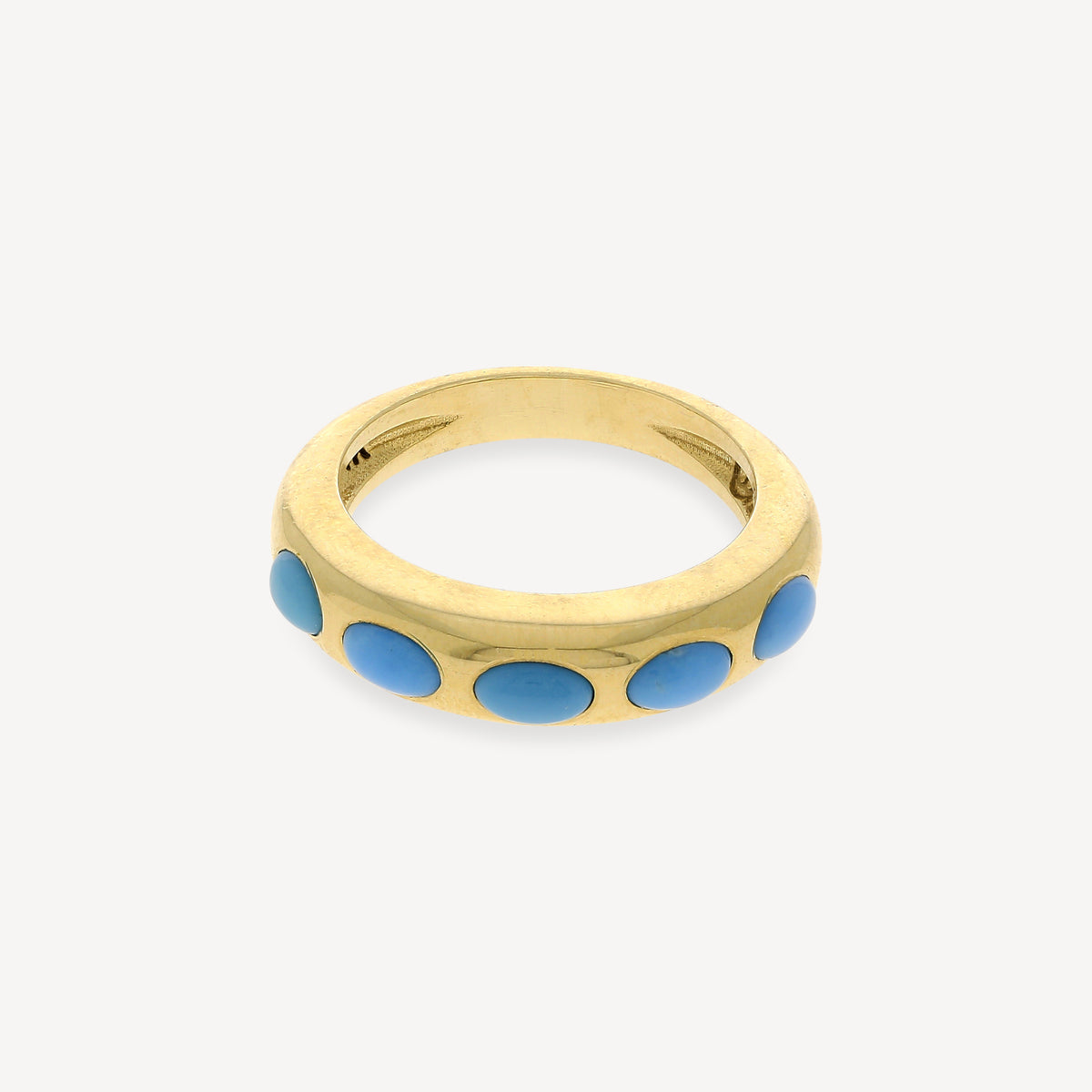 Bague 5 Oval Turquoise Skinny