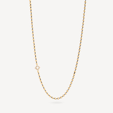 Collier Luna Perles Or Diamants