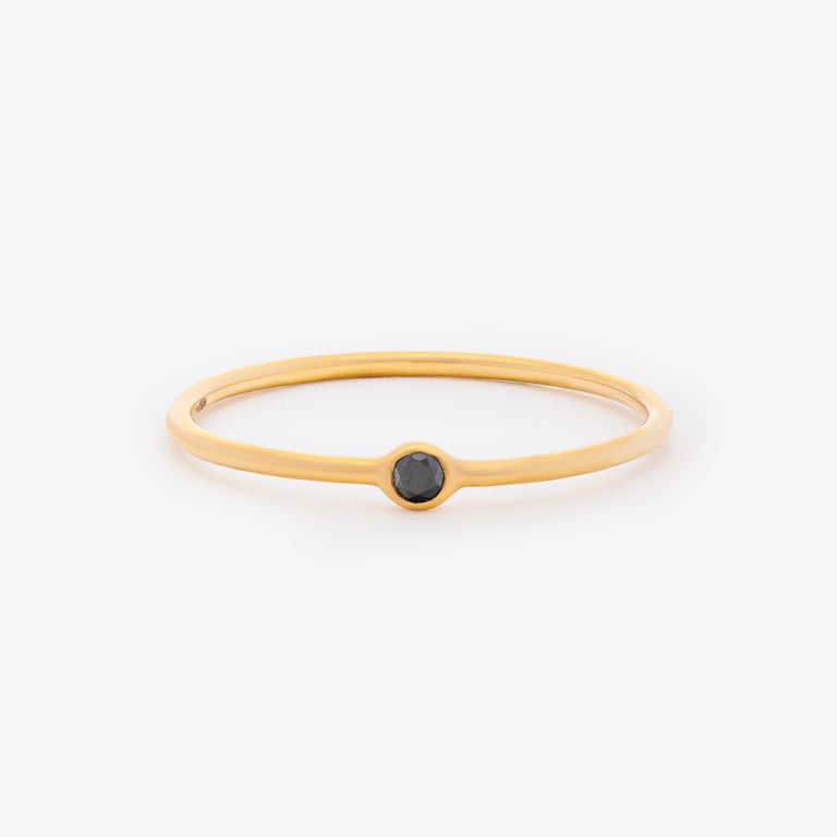 Bague Memory Diamant Noir