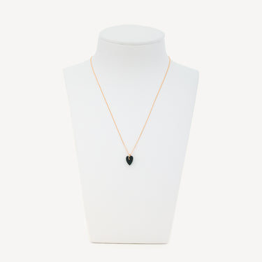 Collier Angèle Mini Onyx Heart Or Rose