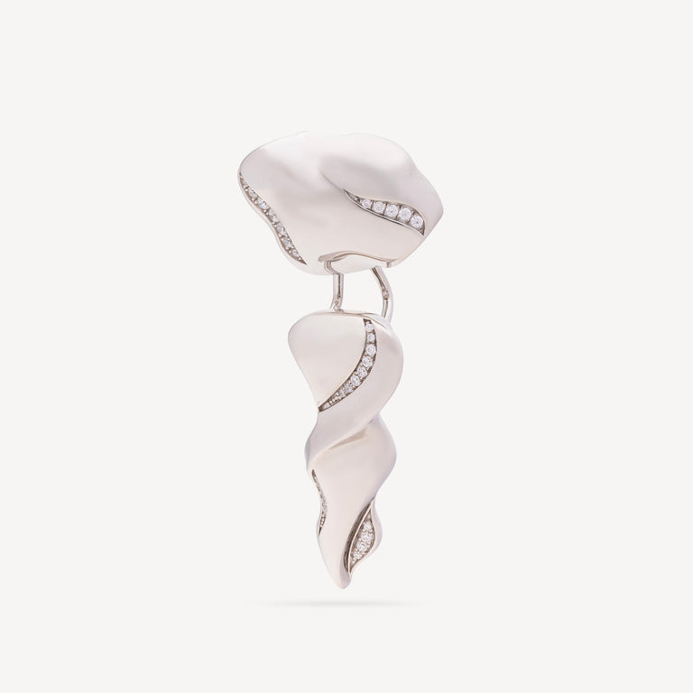 Candice White Gold Earring