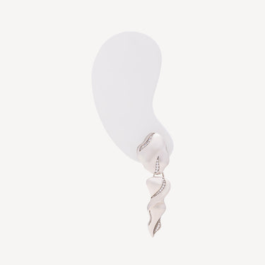 Candice White Gold Earring