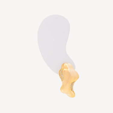 Renee Yellow Gold Earring