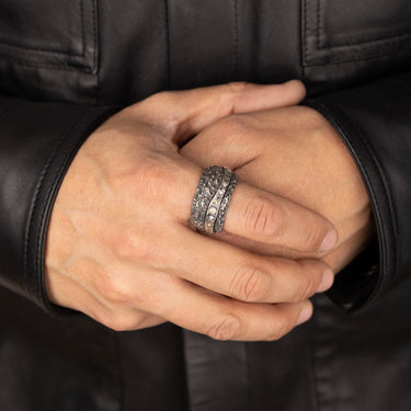 Bague Cercle Argent Diamants