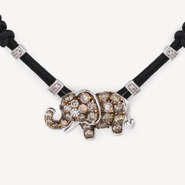 Bracelet Elephant Extra Large Diamants Bruns