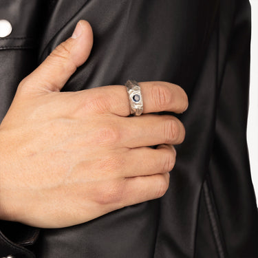 Bague Héphaïstos Saphir Central